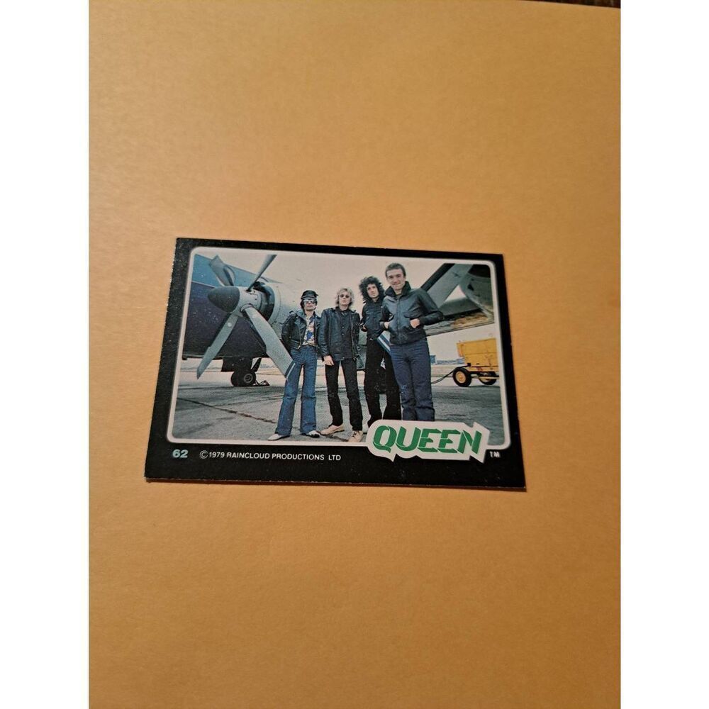 Vintage 1979 Raincloud Productions Queen Trading Card #62 Rock Band Memorabilia
